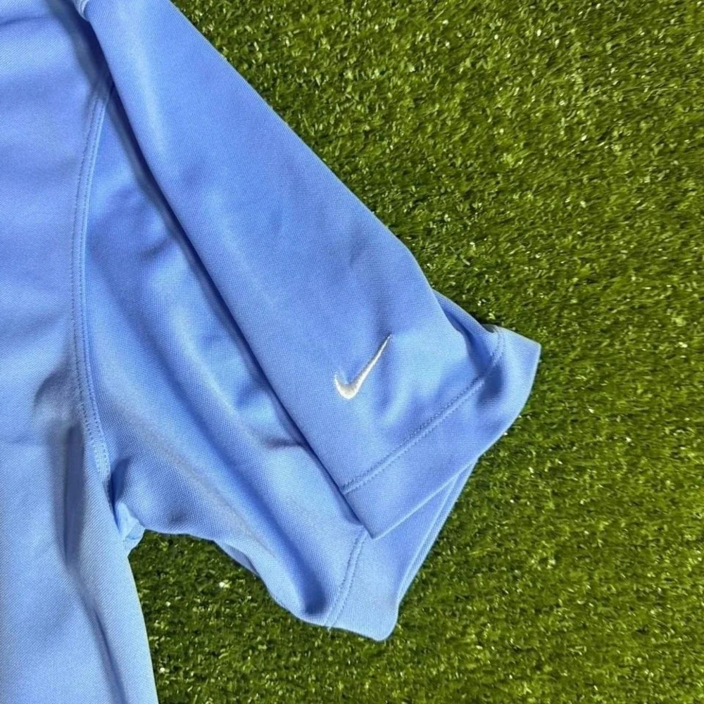 Nike Golf Dri-Fit Polo Blue Men's XL Athletic Golf Shirt Embroidered Logo
